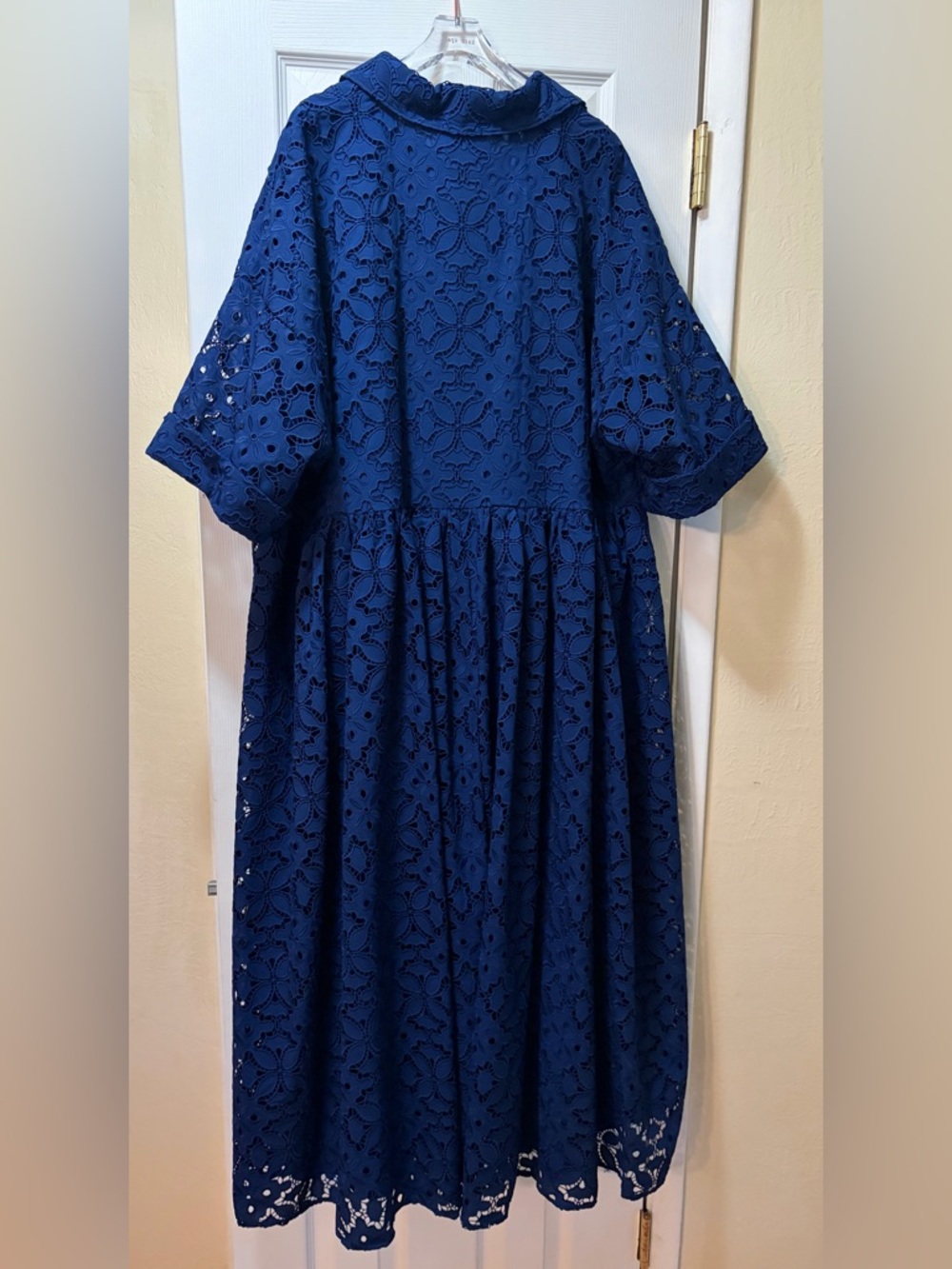 Kate Spade Navy Embroidery Cutwork Montauk Dress - Picture 3 of 8